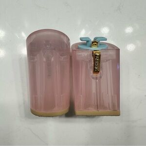 Pashion Footwear - 4" Transparent Pink (Rose Quartz) Block Heels - Size 9-11